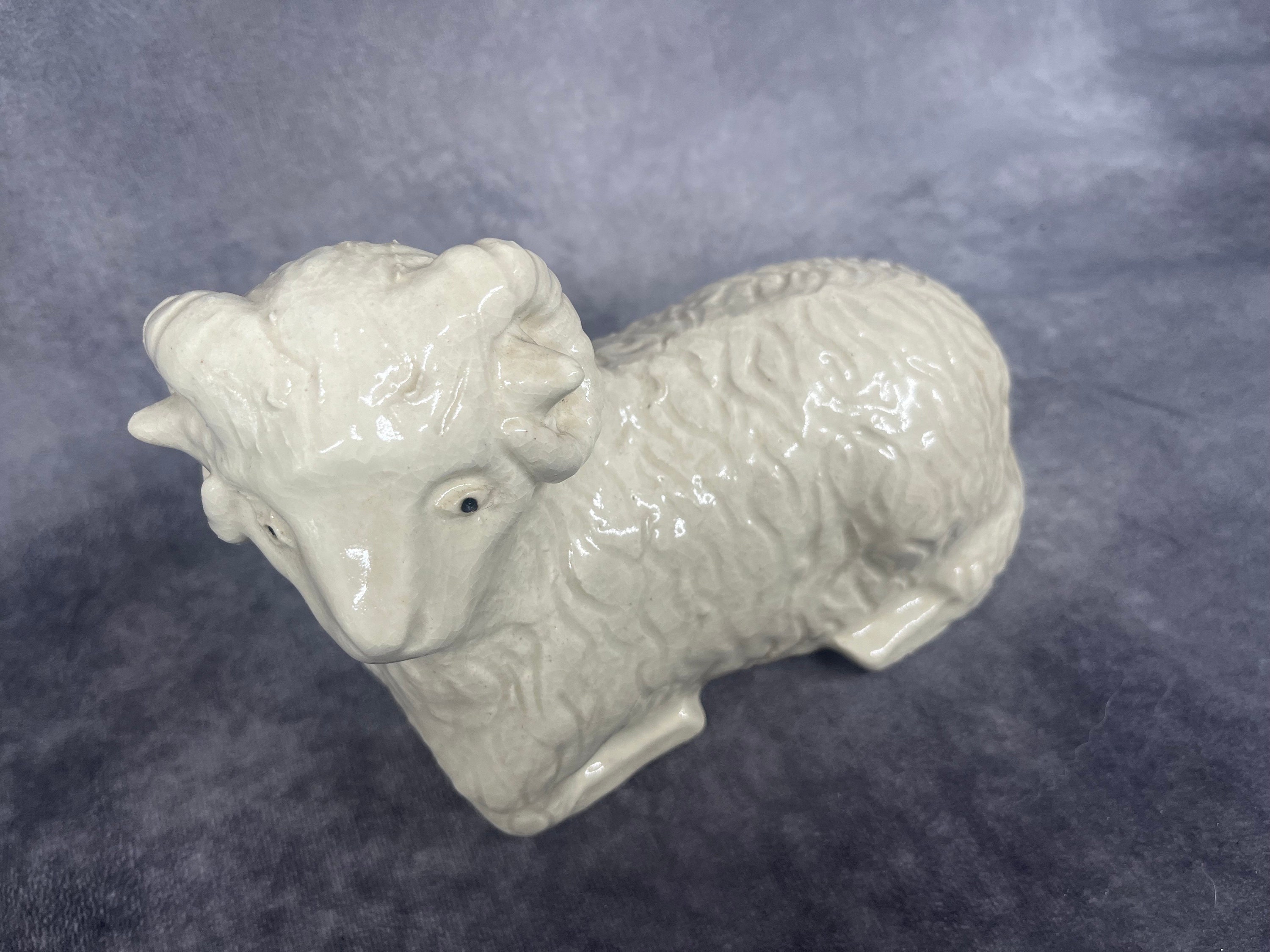 羊の彫刻 陶器製 工芸品 ヴィンテージ磁器の羊、手作りの日本製磁器の羊/羊 - Etsy 日本