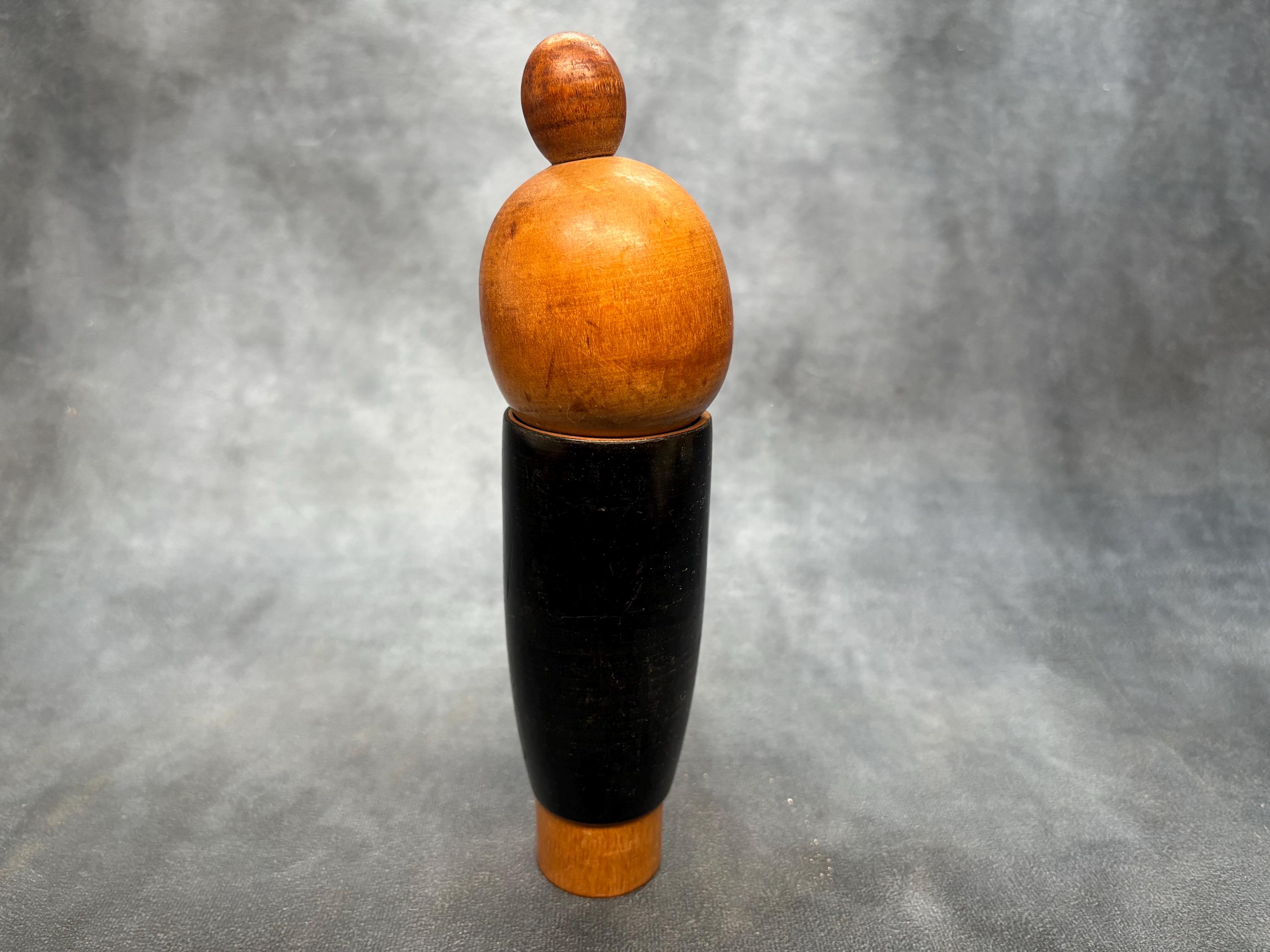 Suigai Sato Creative Kokeshi Doll, Vintage Wooden Sosaku Kokeshi