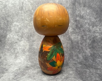 木製創作こけし、サイン入り 24 cm - Etsy 日本