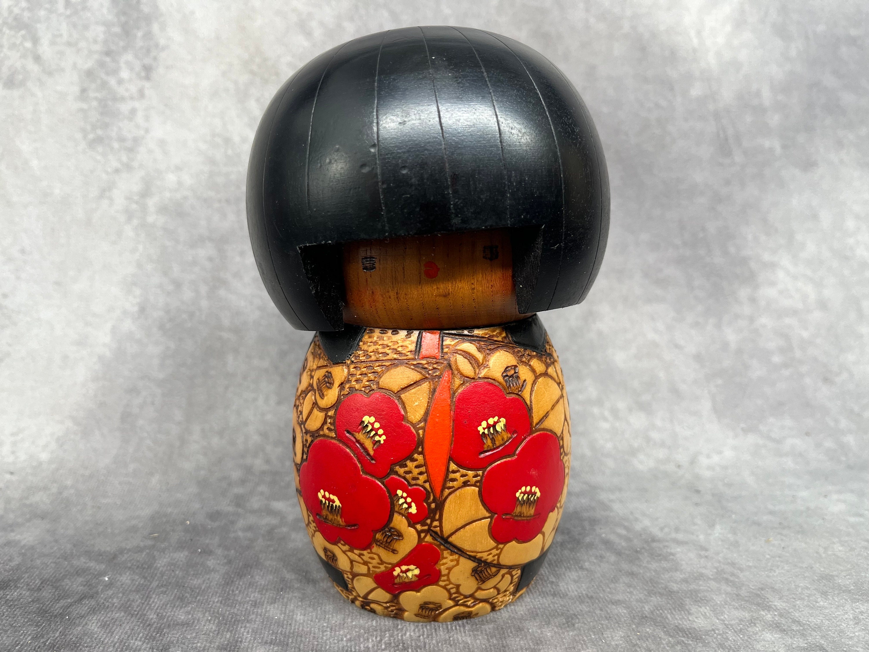 C905☆ 山中三平 創作こけし 高17.5cm 日本人形 こけし 伝統
