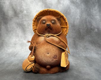 縁起物 信楽焼 タヌキ科たぬき - Etsy