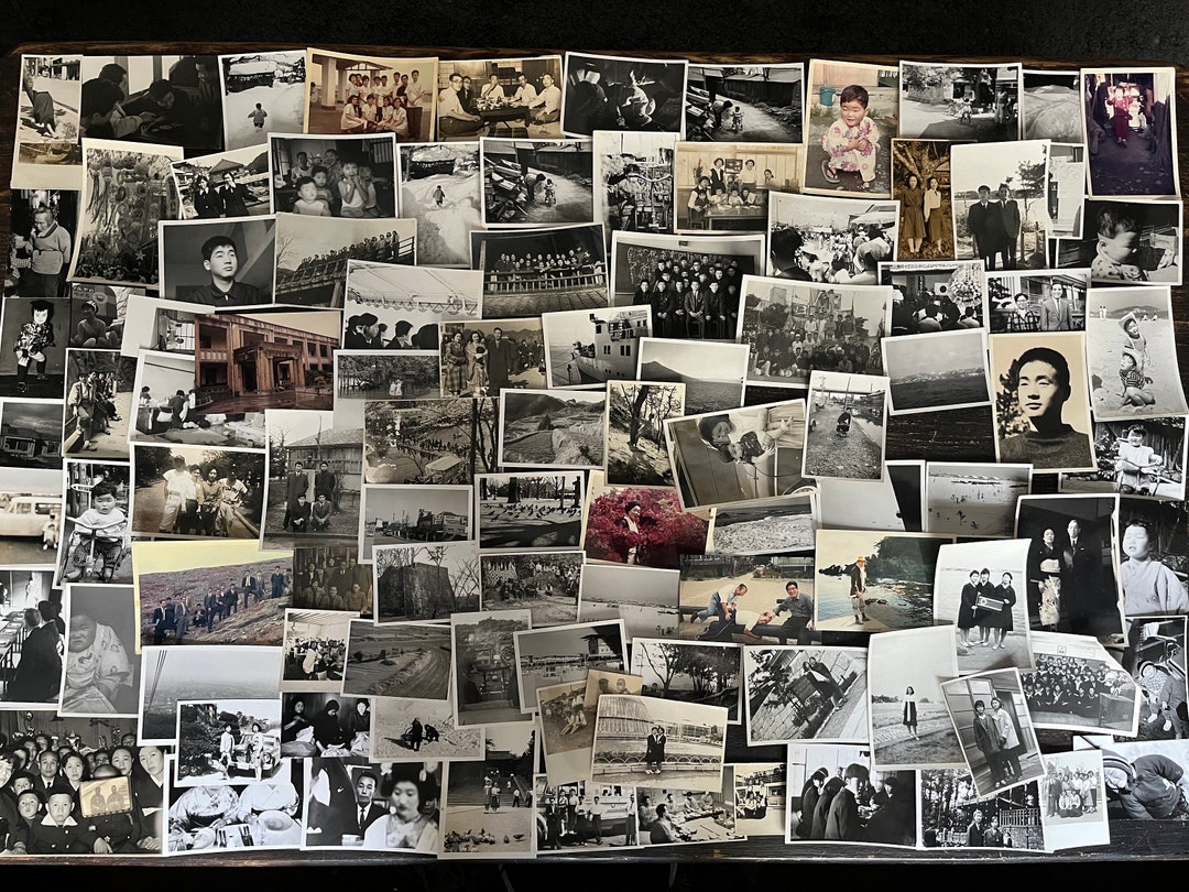 100 Vintage Photographs, Assorted Black and White Photograph Collection ...