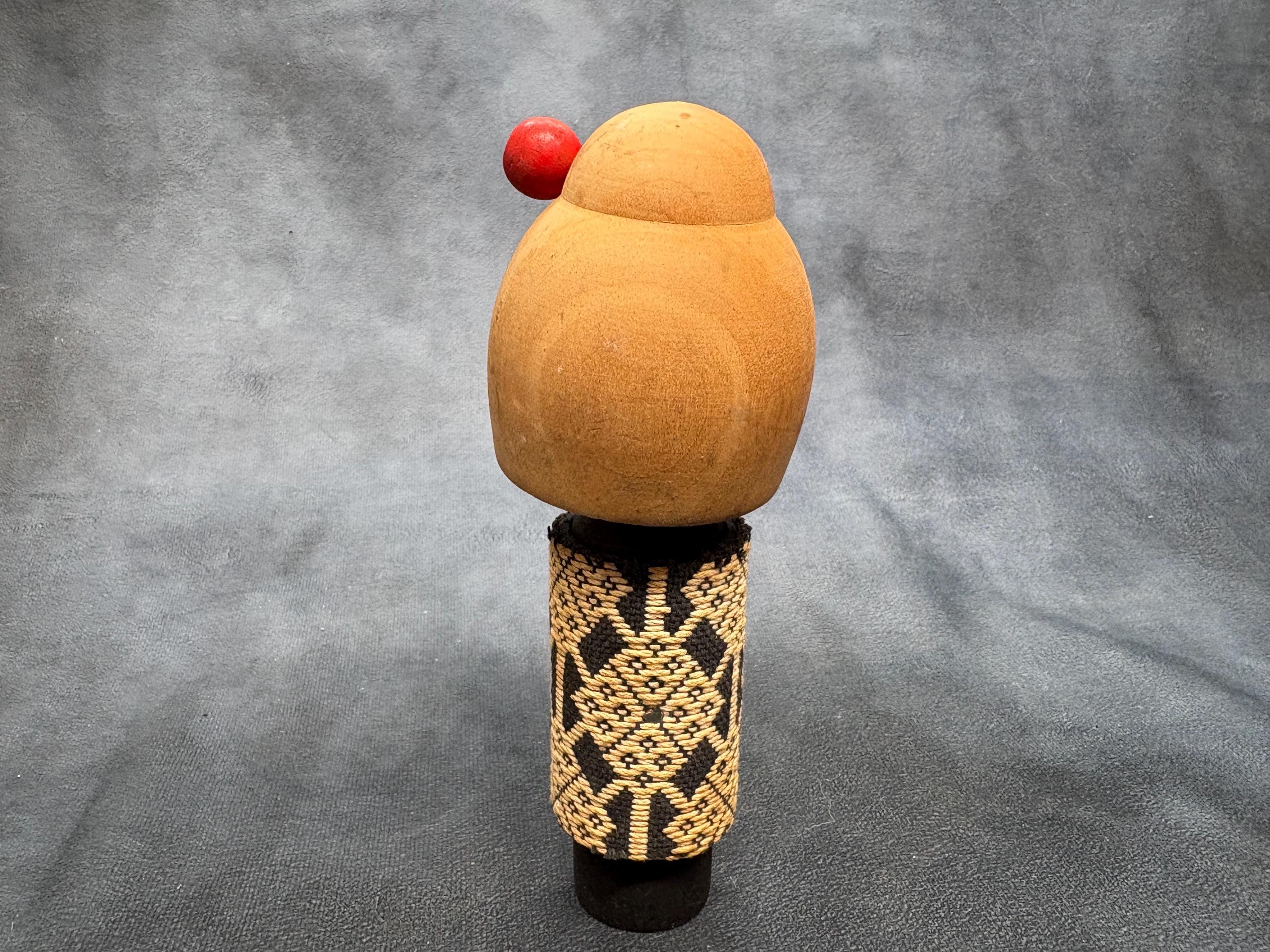 Sogen Kanzashi Creative Kokeshi Doll, Vintage Wooden Sosaku