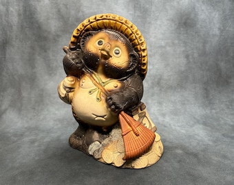 信楽焼 狸 タヌキ 置物 高さ約25cm 縁起物 幸運 タヌキ - Etsy 日本