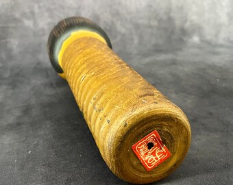 卯三郎 - 秋の花、創作こけし、ヴィンテージ木製創作こけし、日本製