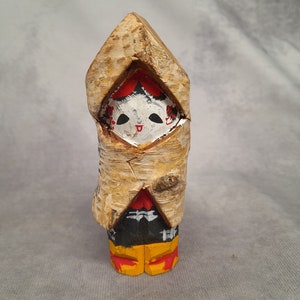 Vintage Japanese Kokeshi Doll, Wooden Kokeshi, Hand Made Folk Art From Japan