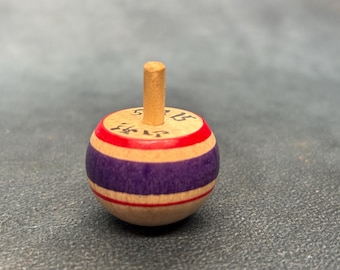 Vintage Koma, Japanese Handcrafted Wooden Spinning Top - Etsy