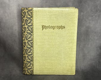 デラックスフォトアルバム レア レトロ 写真アルバム ビンテージ アンティーク ビンテージ写真アルバム 117 枚の写真、日本の写真 白黒 さまざまな