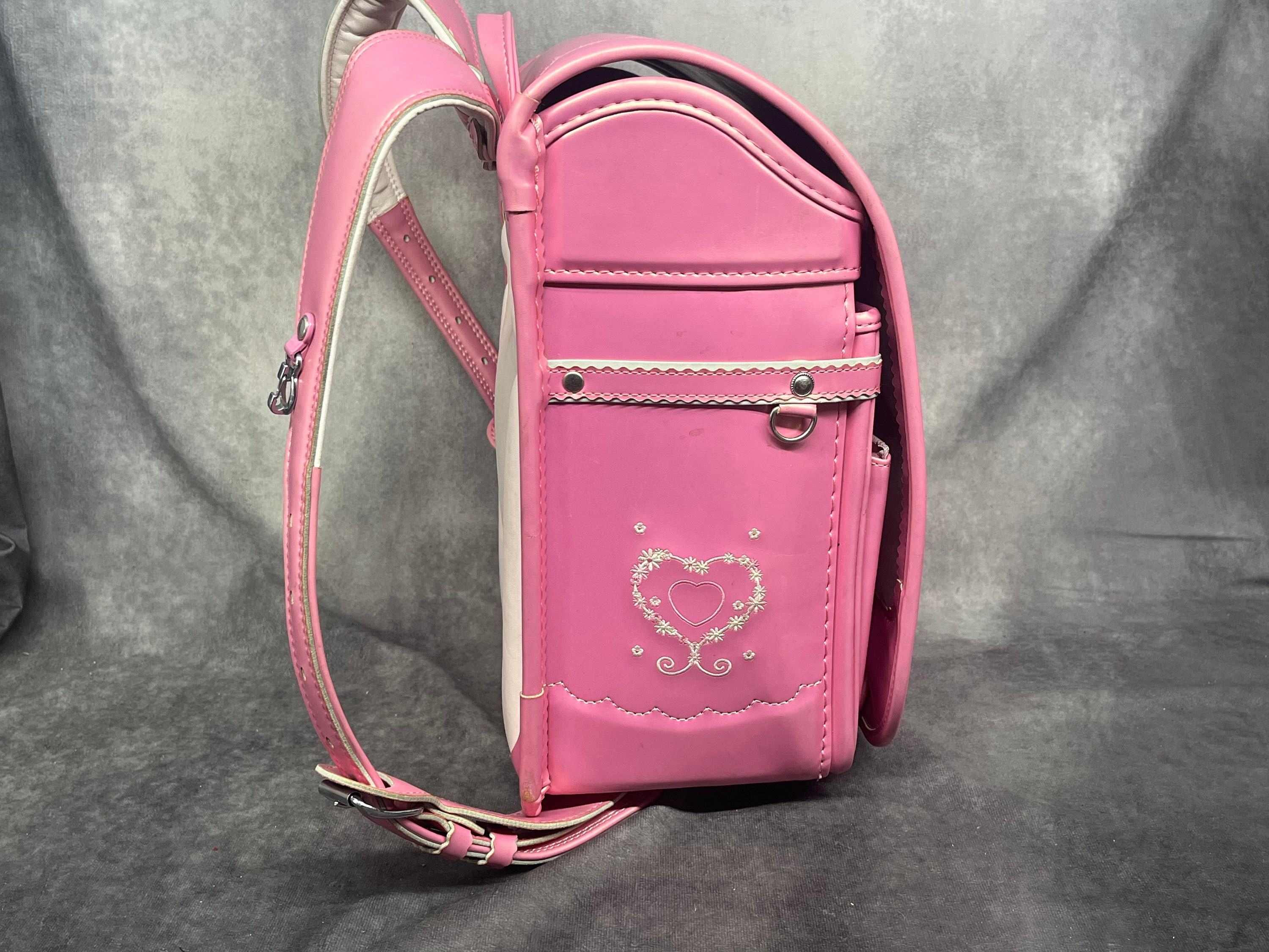 Randoseru Backpack, Pearlescent Pink Japanese Tight Stitch