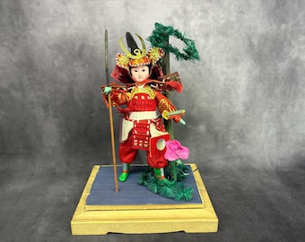Japanese Hina Doll, Vintage Japanese Doll, Samurai Warrior Girls Day / Dolls Day Hinamatsuri