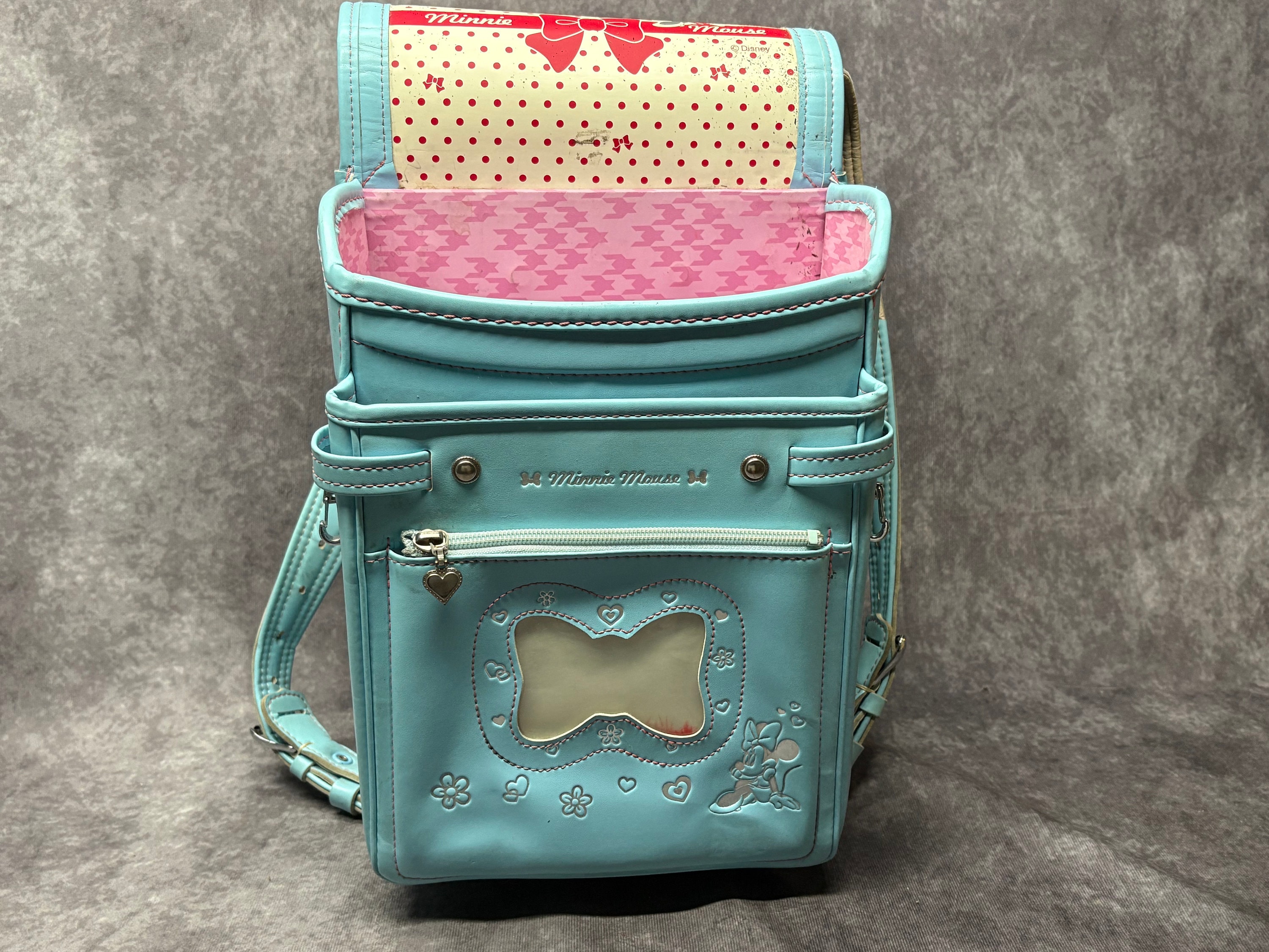 Randoseru Backpack, Baby Blue Disney Minnie Mouse Japanese  display picture 3
