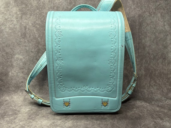 Randoseru Backpack, Baby Blue Disney Minnie Mouse Japanese