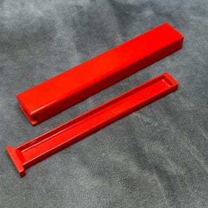 Red Lacquer Wooden Chopstick Storage Box for chopsticks up to 20cm long