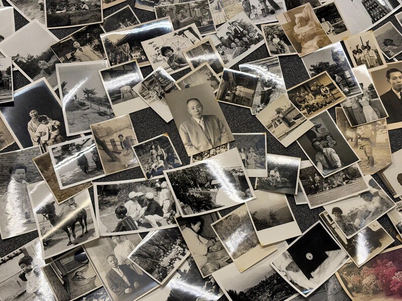 200 Vintage Photographs, Assorted Black and White Photograph Collection ...