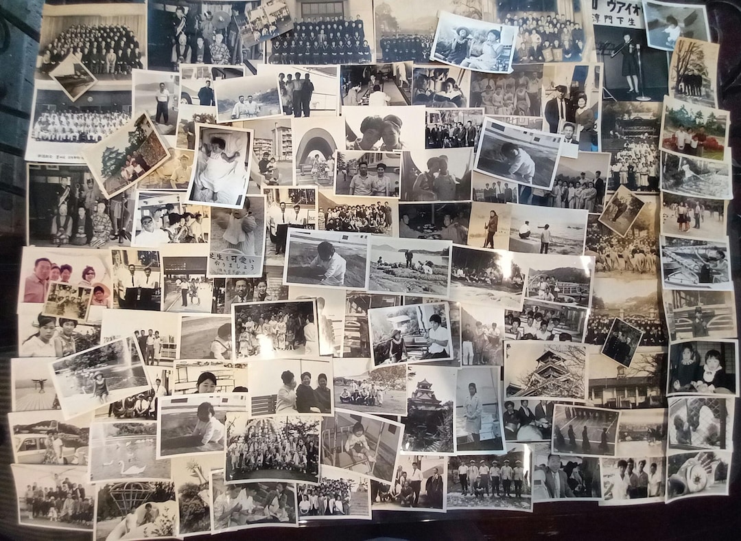 100 Vintage Photographs, Assorted Black and White Photograph Collection ...