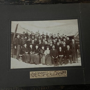 Großes antikes japanisches Professionelles Portrait auf Passepartout