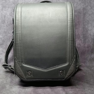 Randoseru Backpack, Premium Grey Japanese Tight Stitch Randoseru Bag, School Rucksack