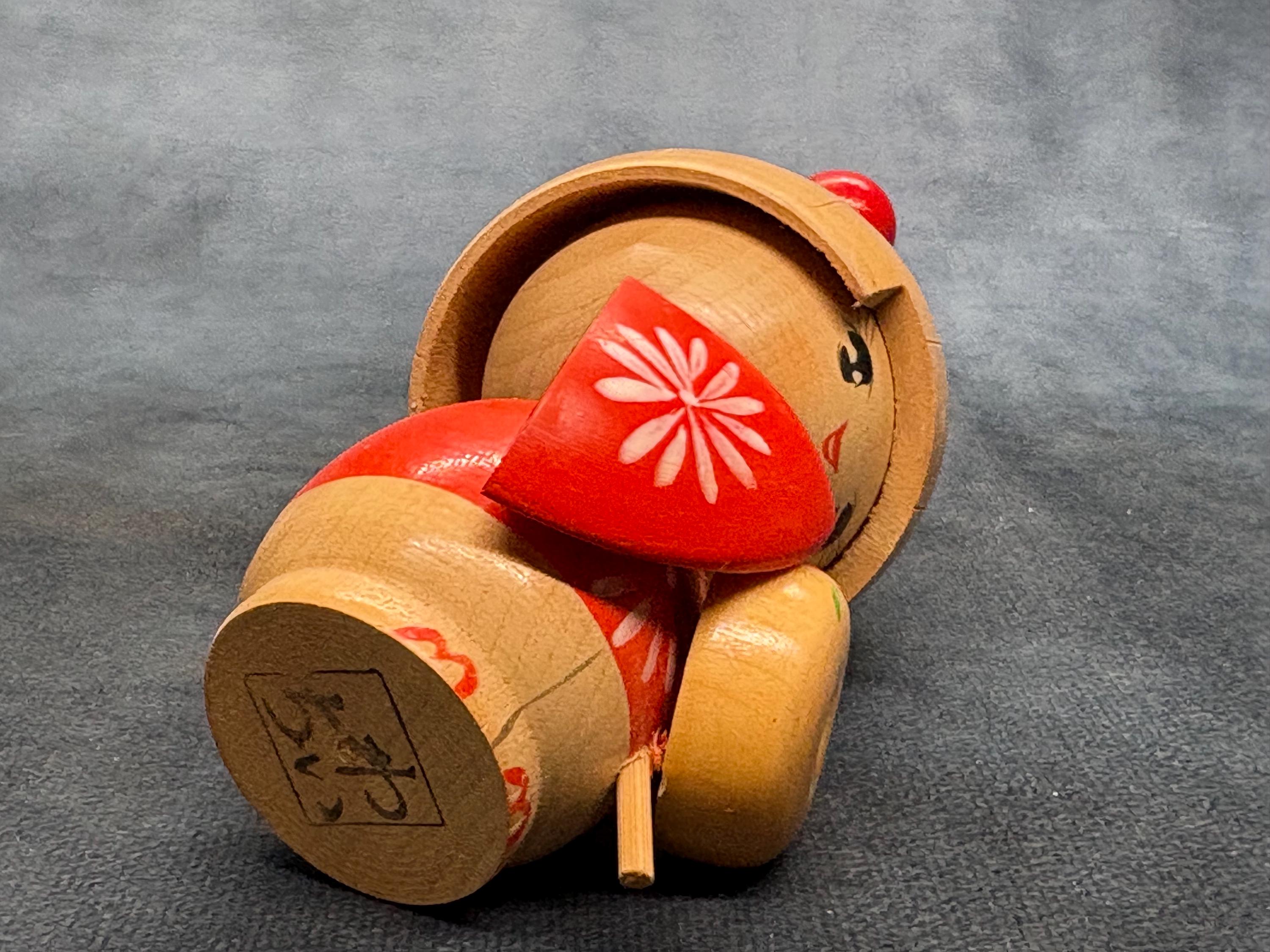 Ishida Waichi Kokeshi Doll, Vintage Wooden Sosaku Kokeshi, Hand