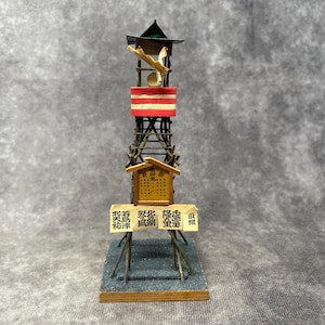 Miniature Model Asakusa Sukeroku Sumo tower, Vintage Japanese Folk Art