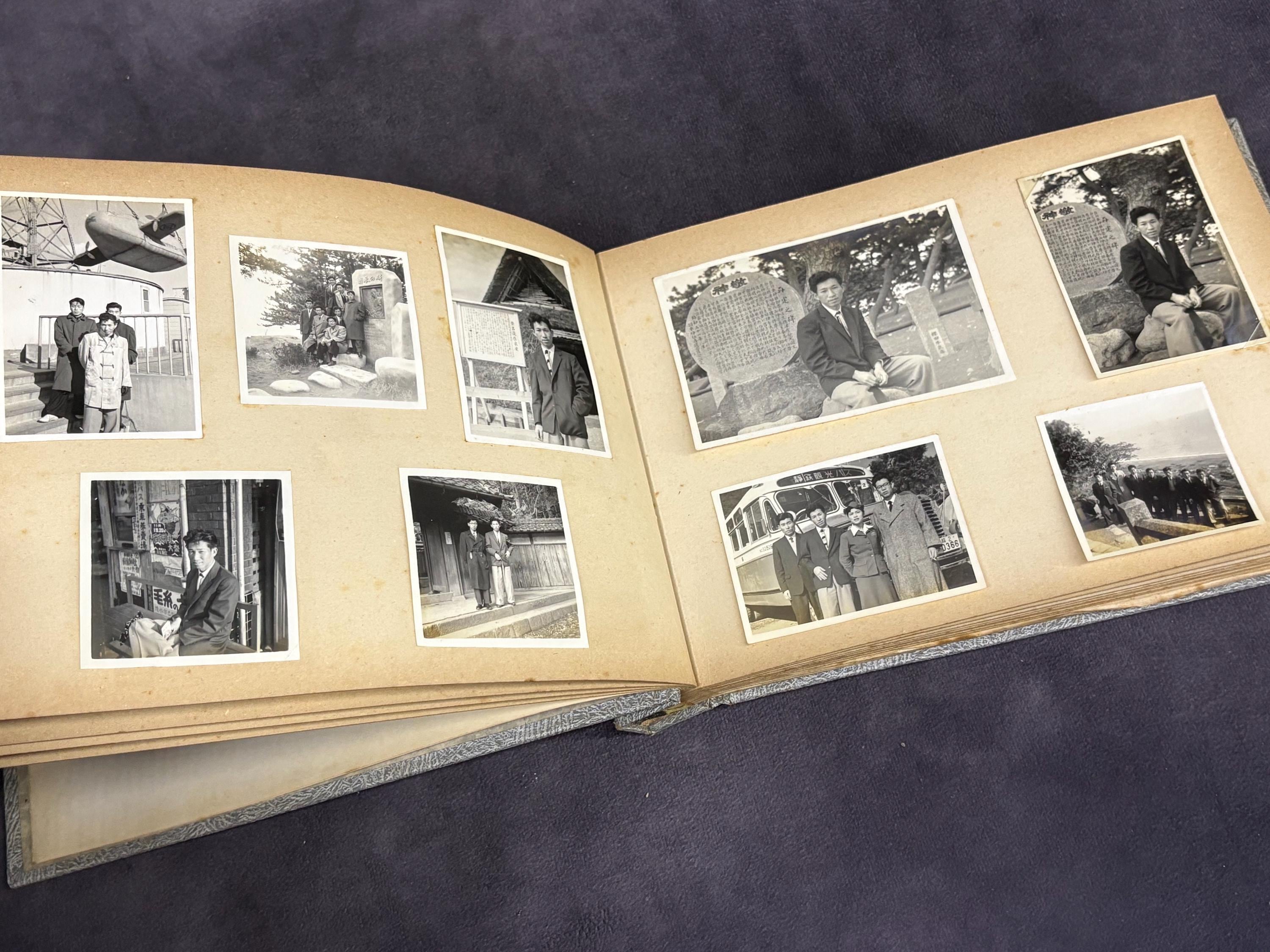 ヴィンテージフォトアルバム 写真82枚、日本の写真 セピア、混合主題