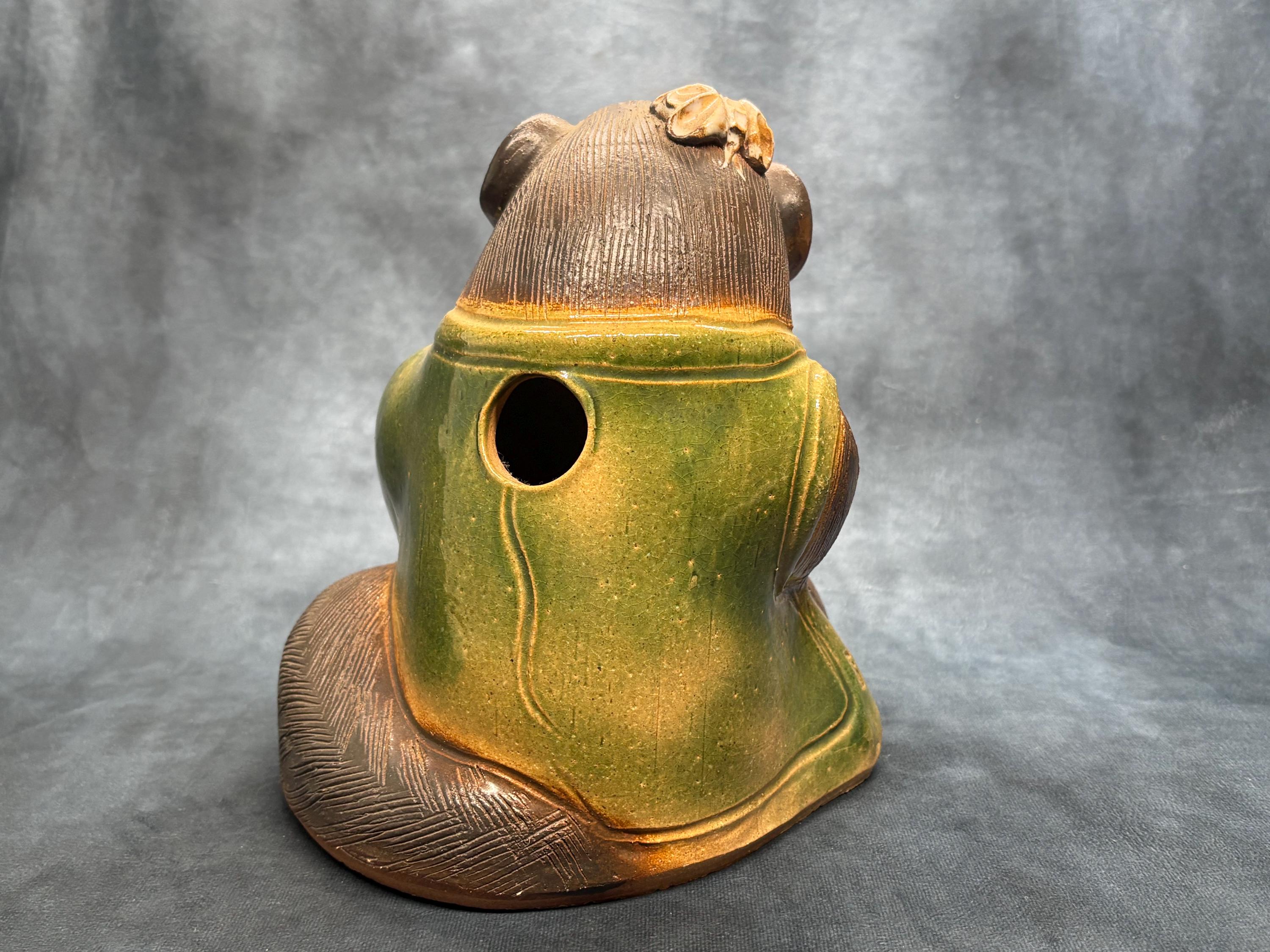 Large Japanese Tanuki Raccoon Dog, Good Fortune Vintage Porcelain