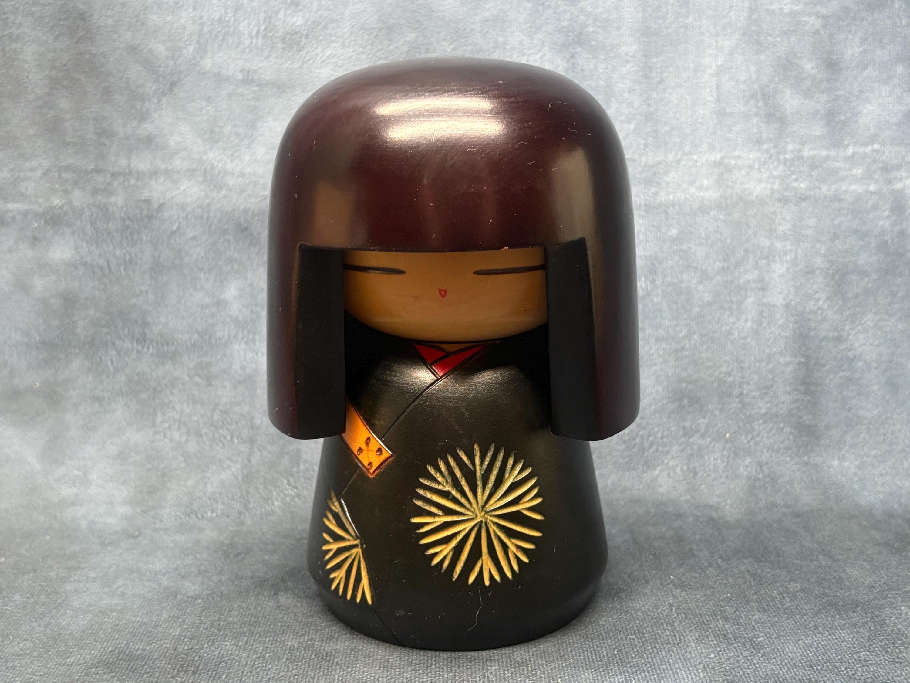 Koho Kokeshi Doll, Vintage Wooden Sosaku Kokeshi, Hand Made Folk