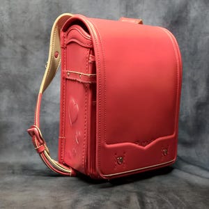 Sac à dos Randoseru, sac Randoseru japonais rose à points serrés, cartable japonais rose - Love Pea