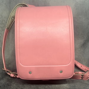 Sac à dos Randoseru, sac Randoseru japonais rose bébé à points serrés, cartable japonais rose