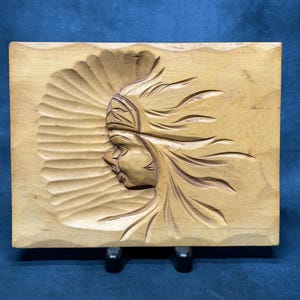 Wood-Carved Ainu Wall Decoration, Japan signed and dated 1994, Wooden Wall art