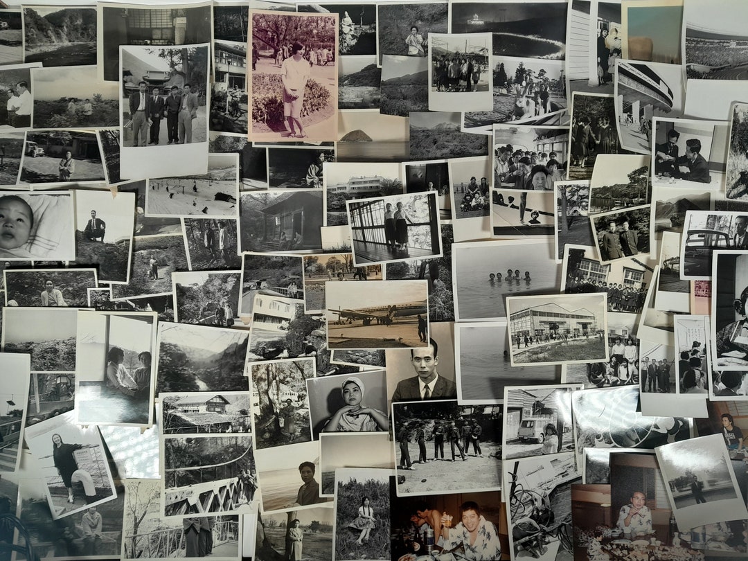 100 Vintage Photographs, Assorted Black and White Photograph Collection ...