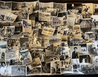 100 fotografías antiguas, colección variada de fotografías en blanco y negro, fotografías japonesas antiguas de varios temas alrededor de los años 1950-70