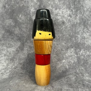 Hideo Ishihara Kokeshi, Kokeshi Doll, Vintage Wooden Sosaku Kokeshi, Hand Made Folk Art From Japan