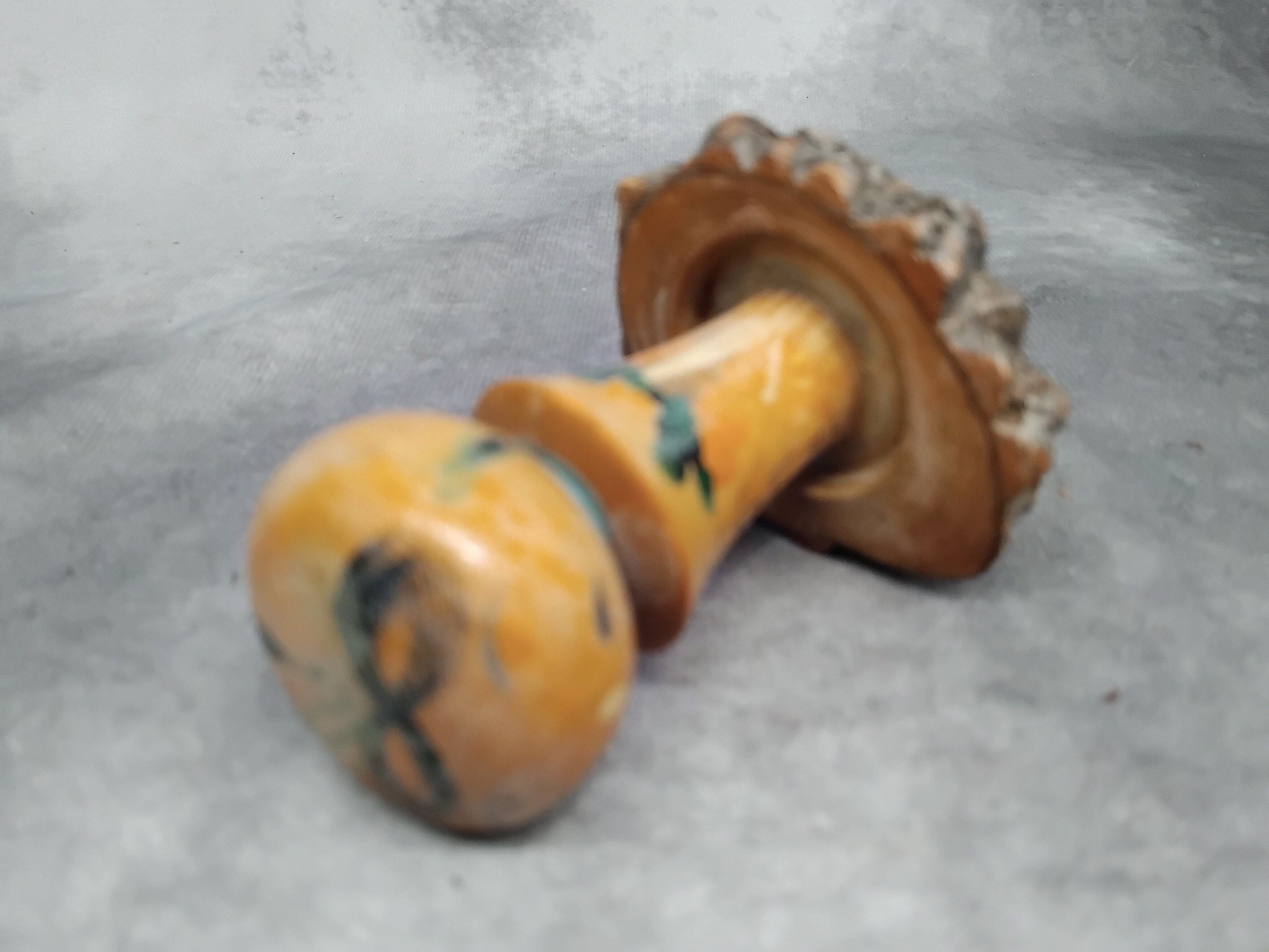 ミニチュア首振りこけし人形、ヴィンテージ日本製木製こけし、日本製