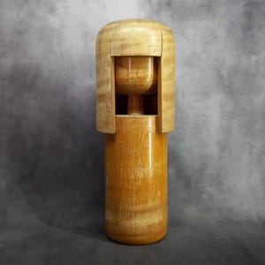 Harumasa Tanaka - Large Creative Kokeshi Doll, Vintage Wooden Sosaku Kokeshi, Hand Made Folk Art From Japan