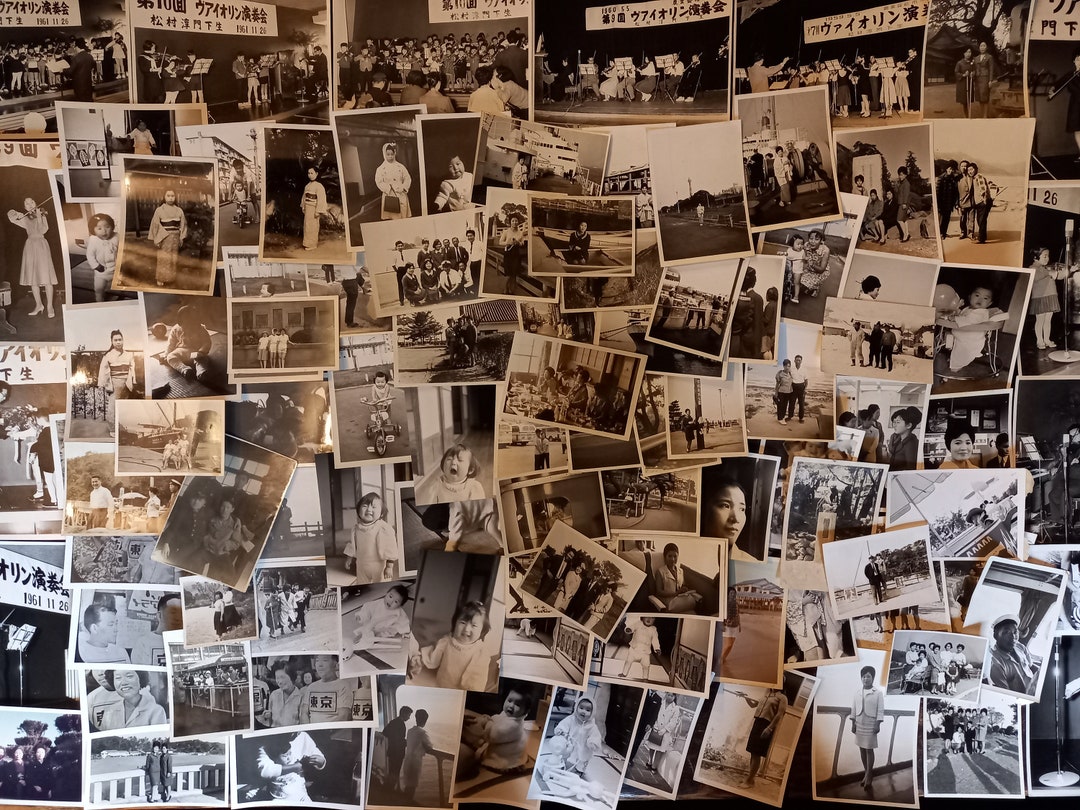 100 Vintage Photographs, Assorted Black and White Photograph Collection ...