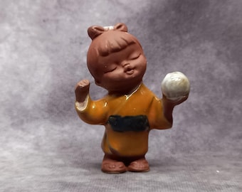 日本製信楽焼 たぬき 狸 徳利 陶器 ヴィンテージ 磁器 装飾像 22 cm