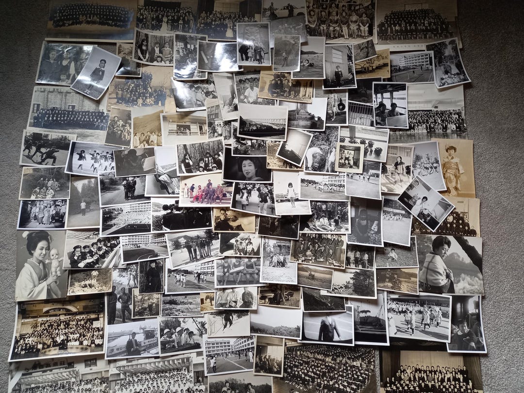 100 Vintage Photographs, Assorted Black and White Photograph Collection ...