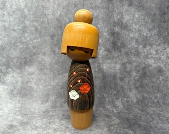 ヴィンテージ 岡本卯三郎こけし 日本の民芸品 (7.1インチ) - Etsy 日本