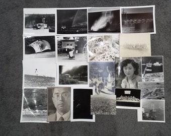 20 Large Format Photograph Bundle, Mostly A4 Size Assorted Japanese Photographs, Various Subjects, Vintage Photographs