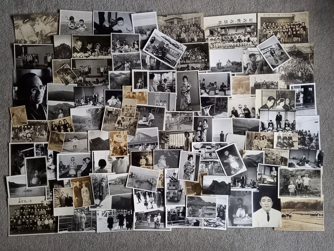 100 Vintage Photographs, Assorted Black and White Photograph Collection ...