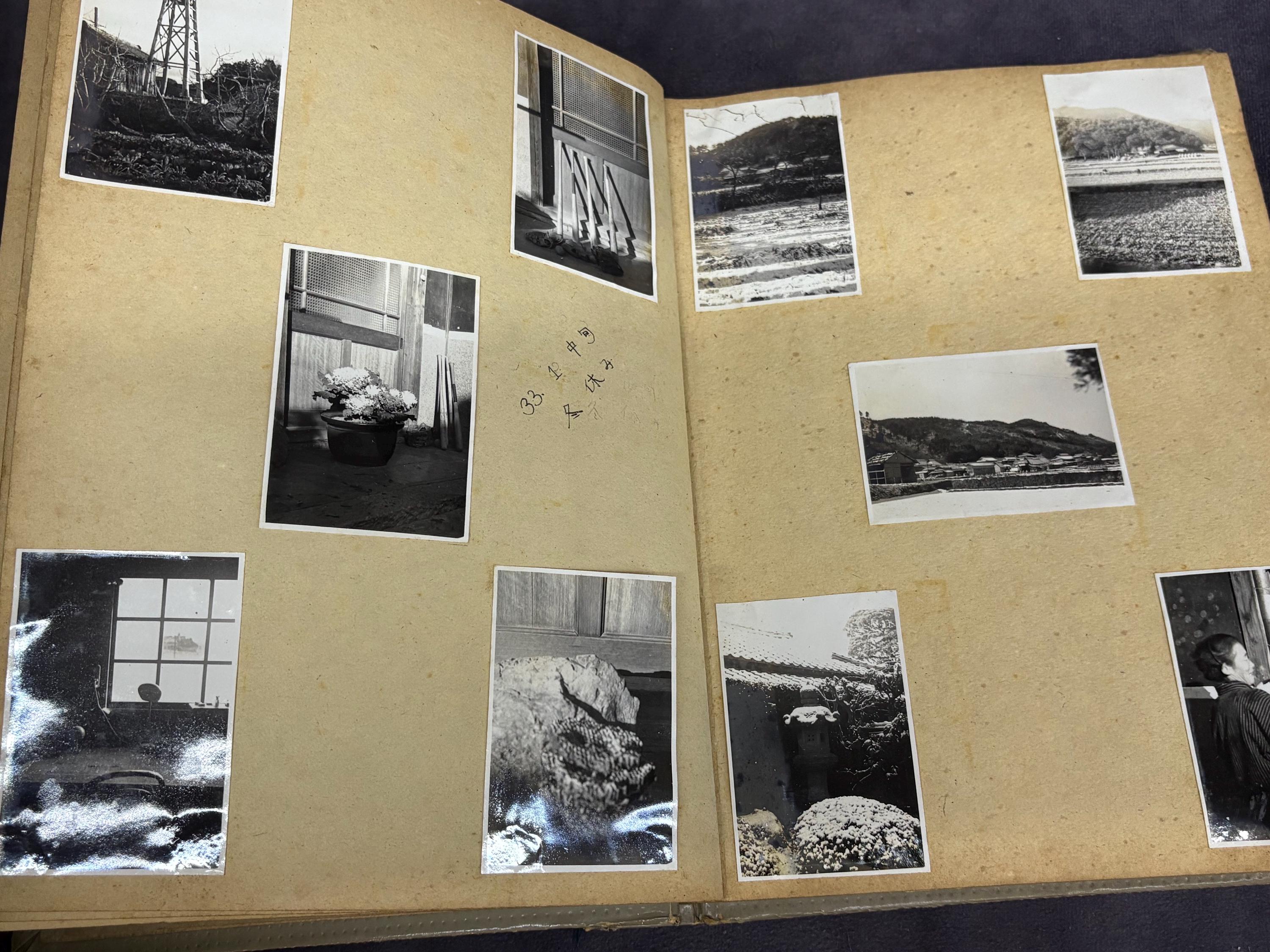 1950年代の写真アルバム 102枚の写真、日本の写真白黒、詳細記録