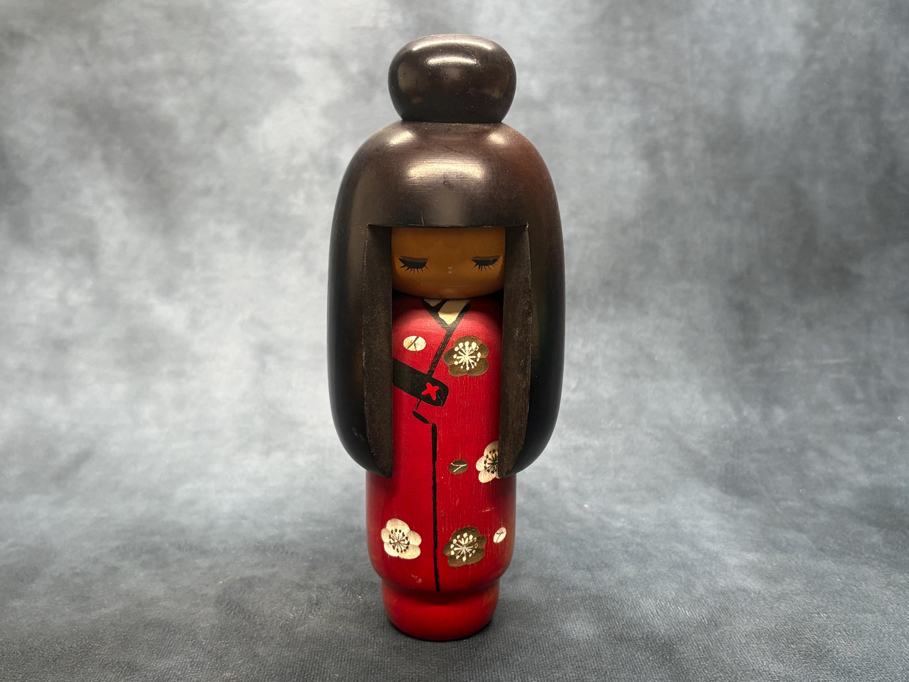 Creative Kokeshi Doll, Vintage Wooden Sosaku Kokeshi, Hand Made
