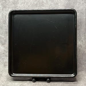Large Black Lacquer Tray Vintage Japanese Lacquered Tray, Tea Tray, Dinner Tray, Serving Tray 36.5cm square c 1950’s