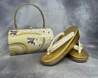 おまけ付き！archive opium fur best Premium Zanmai Furisode Bag With Matching Zori Sandals Set