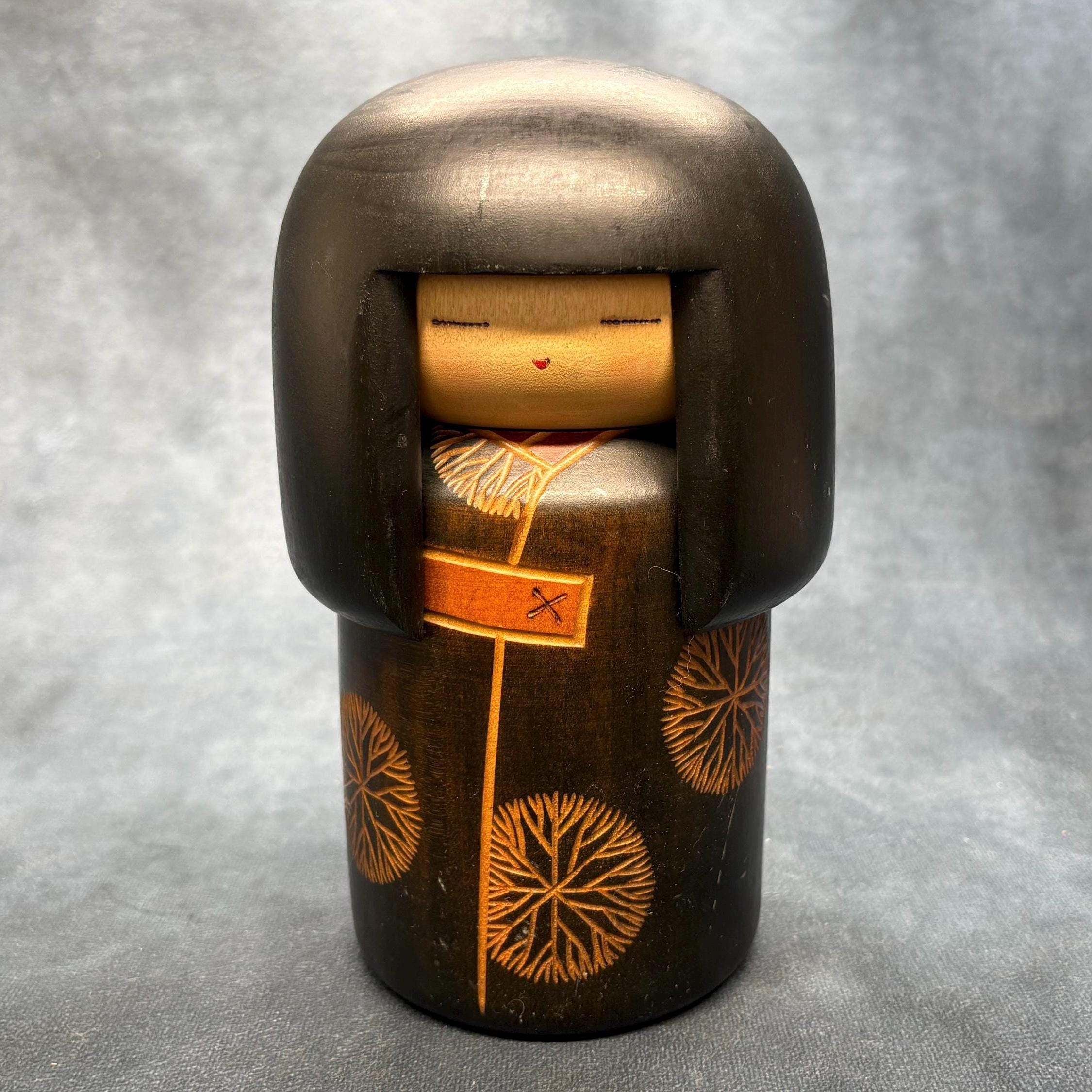 Sekiguchi Sansaku Kokeshi, Kokeshi Doll, Vintage Wooden Sosaku
