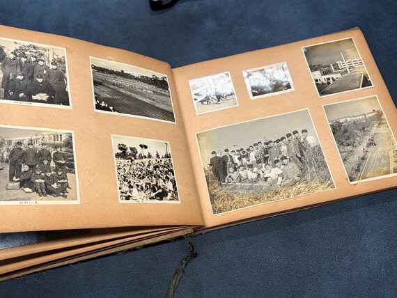 アンティーク写真アルバム 写真84枚、日本の写真 セピア - 一部軍隊