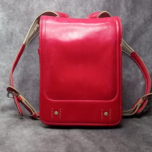 Sac à dos Randoseru, sac Randoseru japonais rose fuchsia à coutures serrées, cartable japonais rose