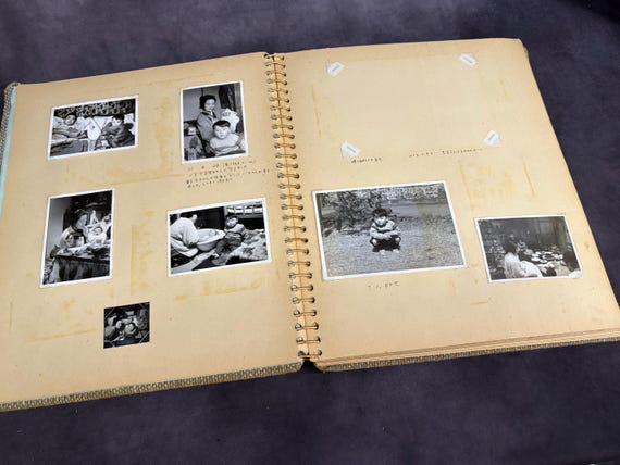 Vintage Photo Album 185 Photographs, Japanese Photographs B&W Some