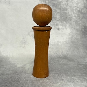 Vintage Japanese Kokeshi Doll, Wooden Kokeshi, Hand Made Folk Art From Japan