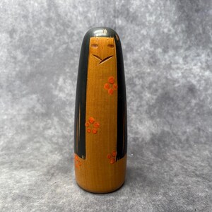 山中三平こけし、ヴィンテージ木製創作こけし、日本の民芸品、白浜